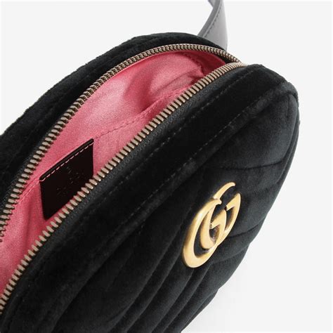 gucci matelasse belt bag velvet|authentic gucci marmont small bag.